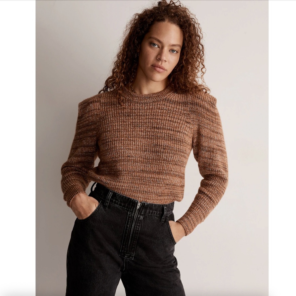 NWT $110 Space Dyed Prentiss Pullover Sweater Large Autumn Brown XL NI130